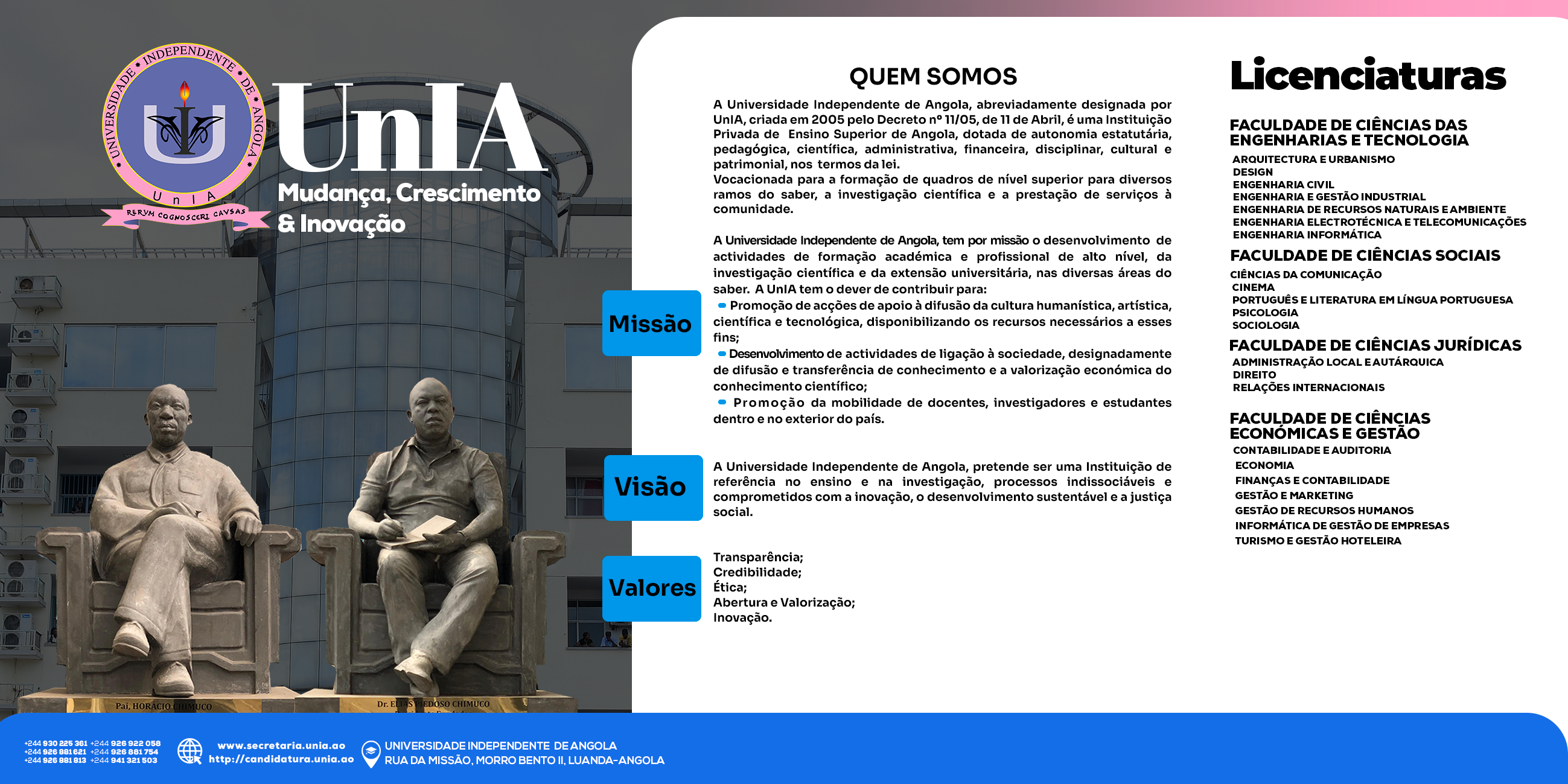 Banner de Universidade Independente de Angola