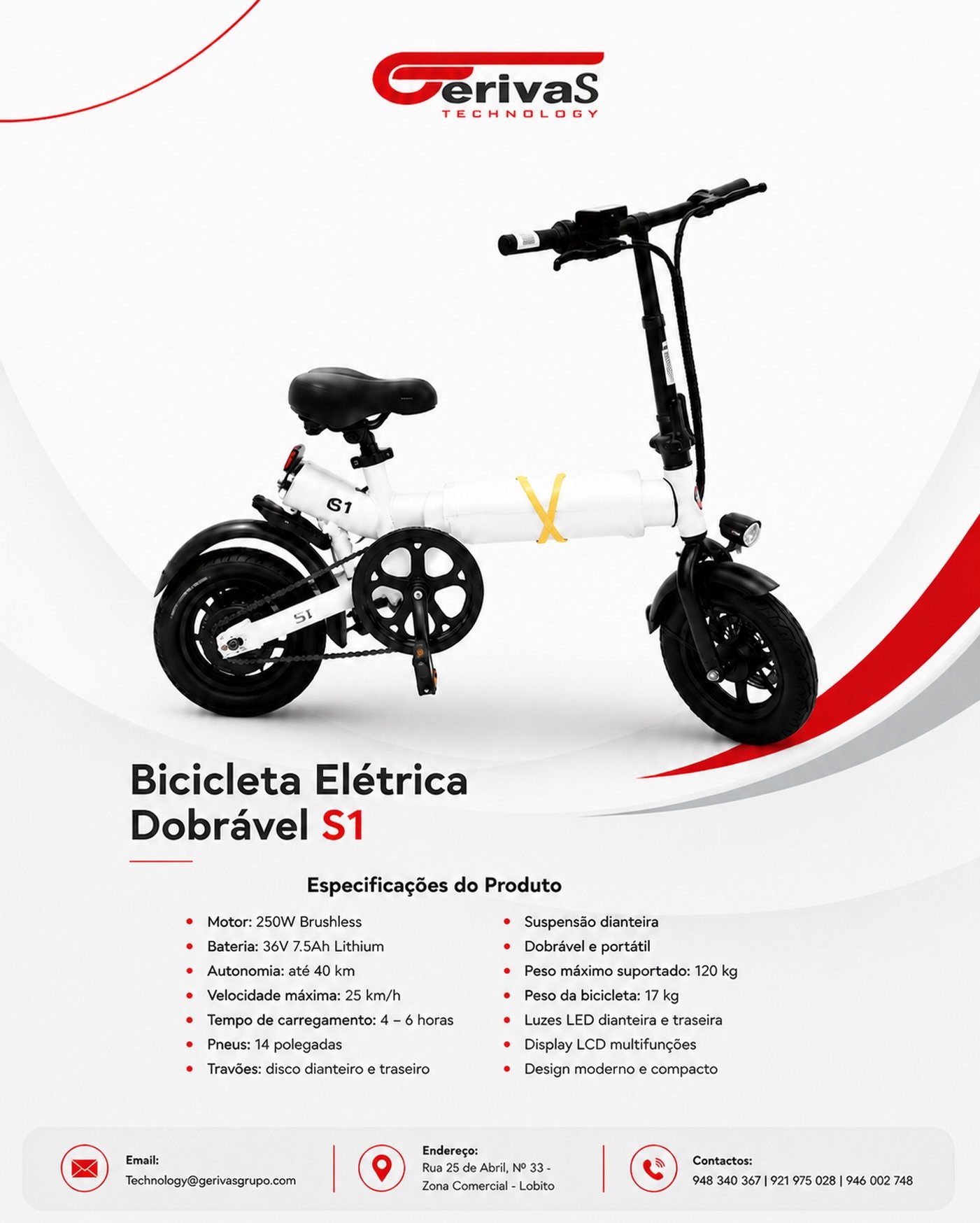 🚴⚡ Mobilidade inteligente, conforto e estilo num só produto!