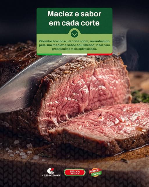 Na Inalca Angola, selecionamos os melhores cortes para levar excelência até à sua mesa.
