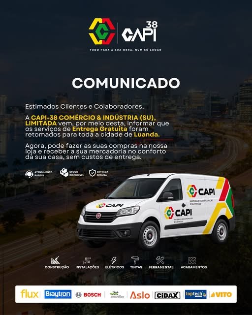 🚚 As entregas gratuitas estão de volta à CAPI-38!