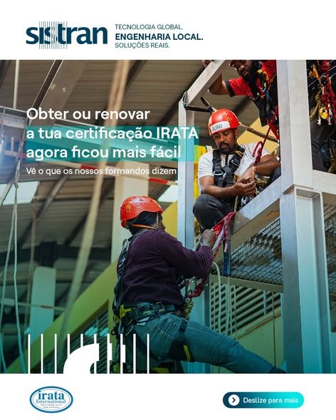 Obter ou renovar a tua certificação IRATA agora ficou mais fácil.